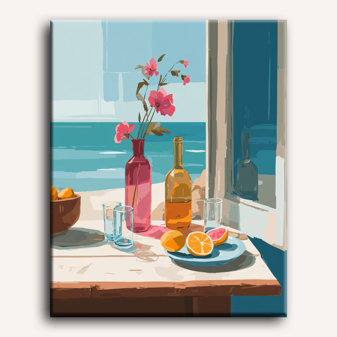 Stilleven aan zee