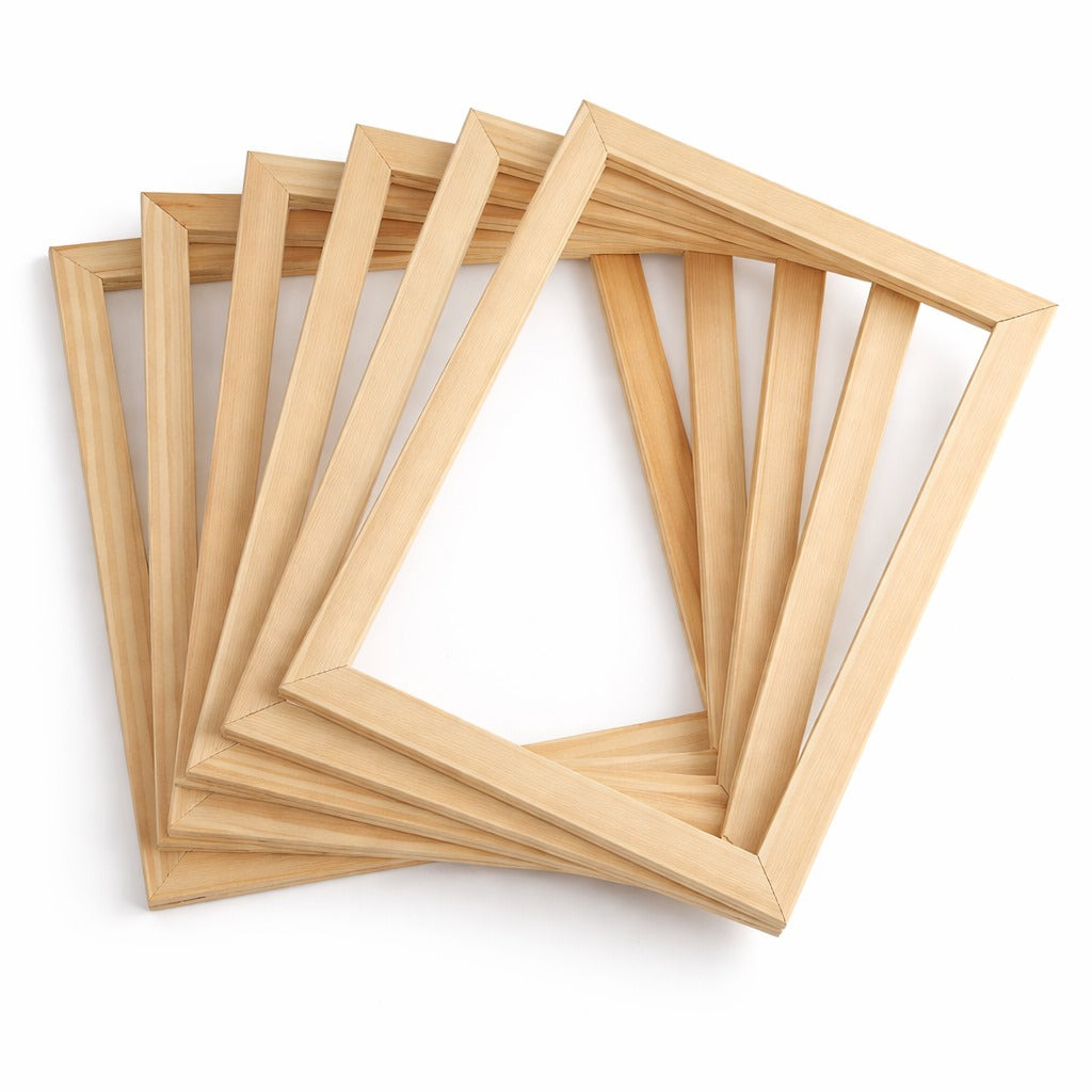 Set van 6 Houten Frames voor Mini Paintings | 15×20 cm