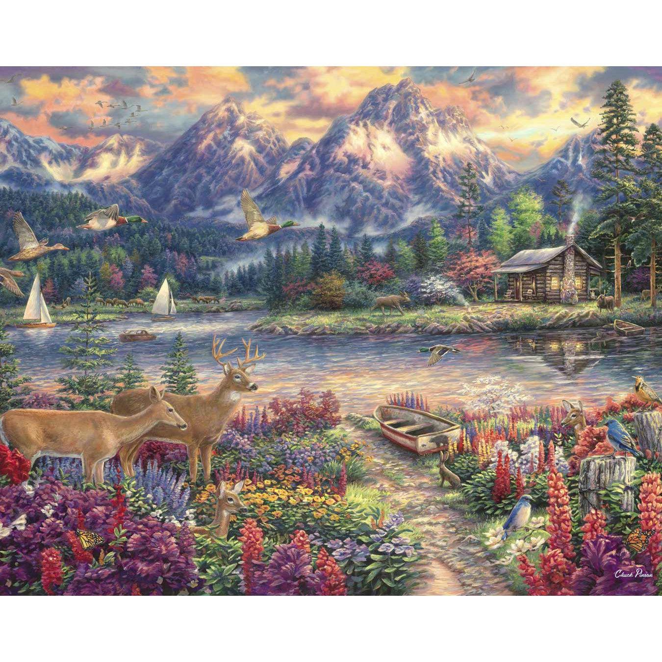 Schilder Op Nummers - Spring Mountain Majesty - by Chuck Pinson