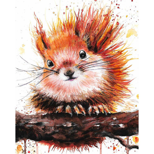 Schilder Op Nummers - Squirrel - By Tiny Tami