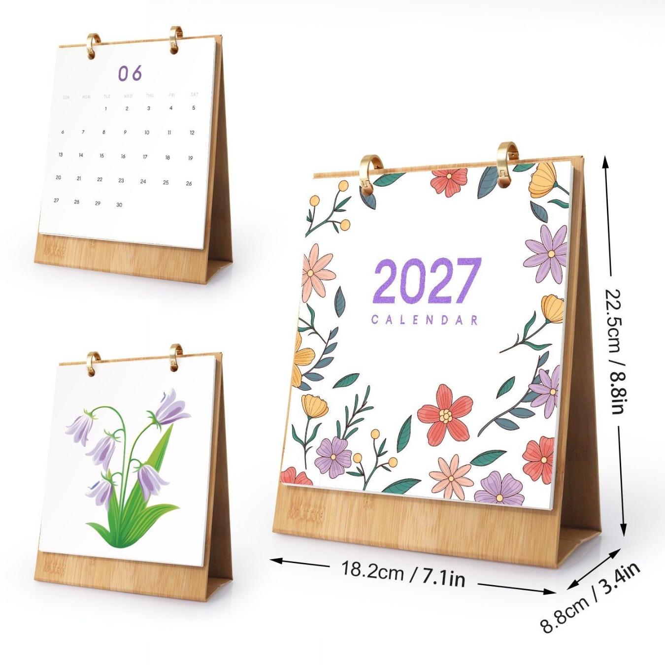 2027 Schilderen op Nummer Bureaukalender – Bloemen Editie