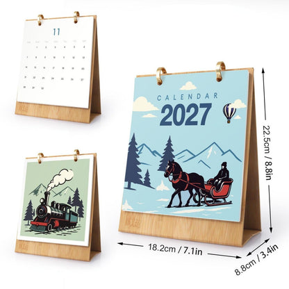 2027 Schilderen op Nummer Bureaukalender – Vintage Reizen Editie