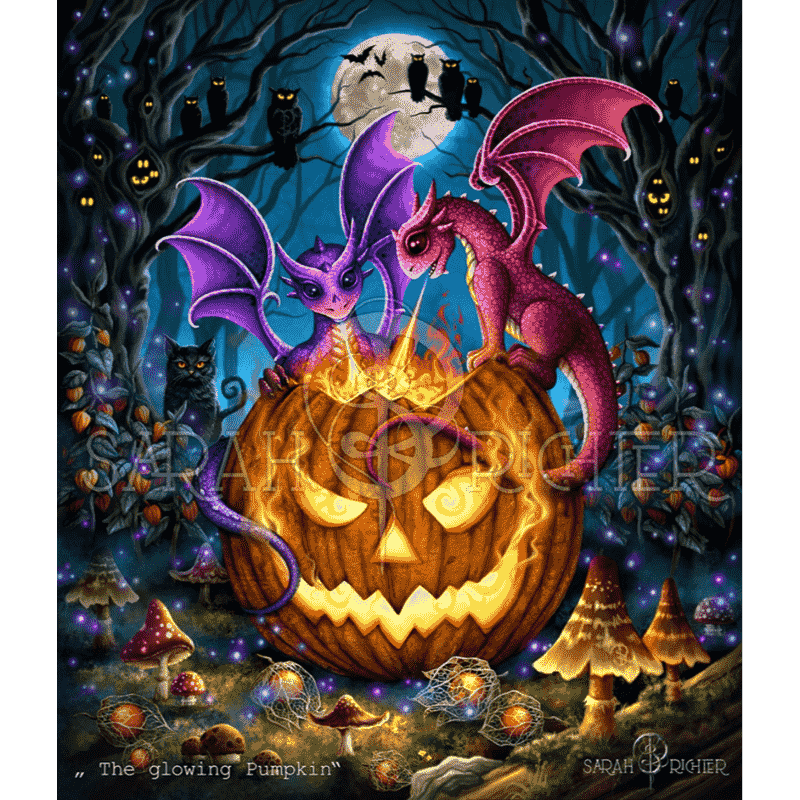 The glowing Pumpkin - by Sarah Richter