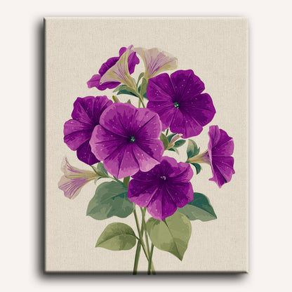 Fluwelen petunias