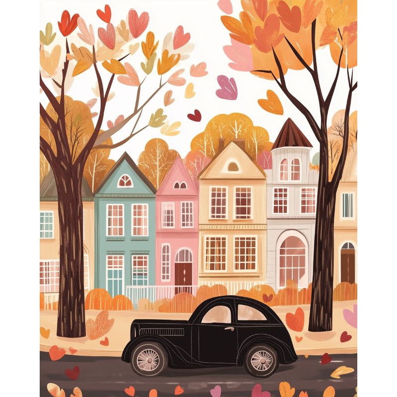 Oldtimer in de herfst