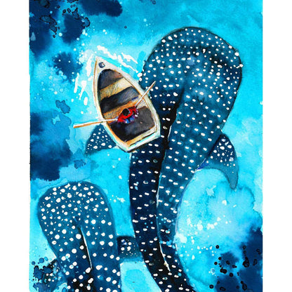 Schilder Op Nummers - Whales - By Tiny Tami