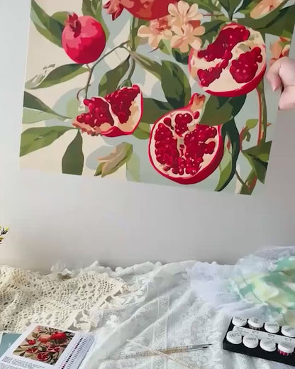 Bloeiende granaatappels
