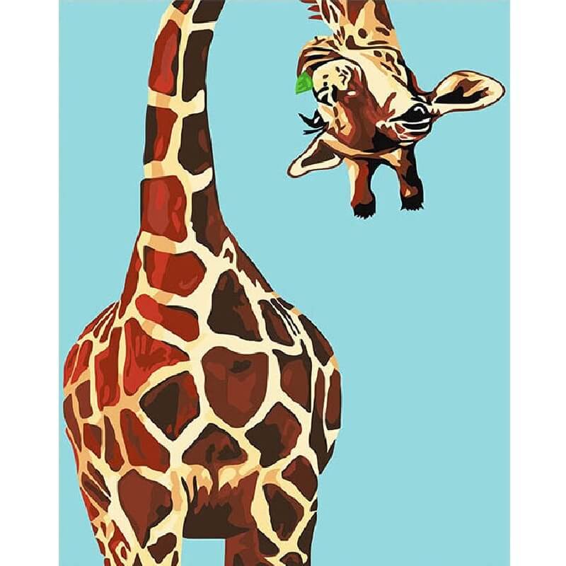 Schilder Op Nummers - Giraffe