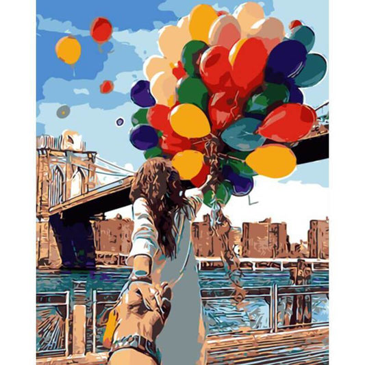 Schilder Op Nummers - 100 ballonnen