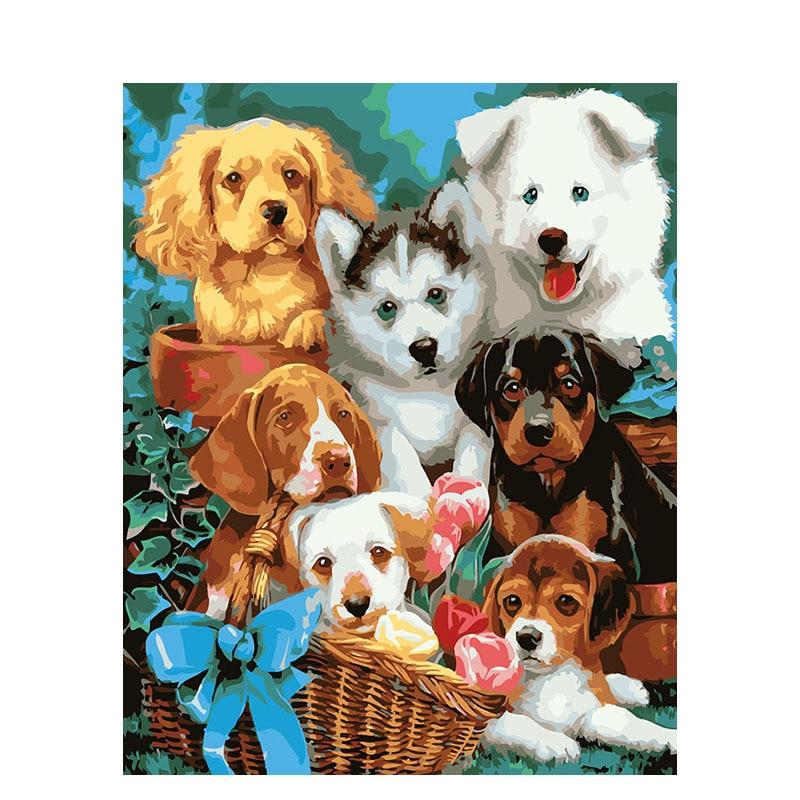 Schilder Op Nummers - Honden