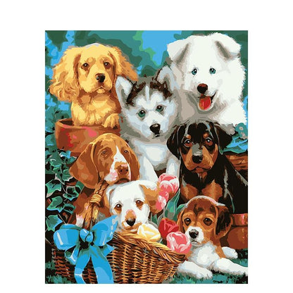 Schilder Op Nummers - Honden