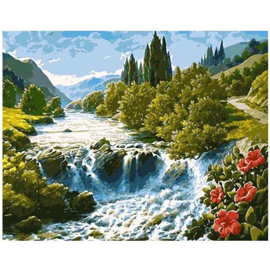 Schilder Op Nummers - Waterval