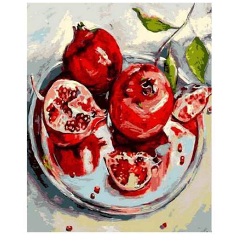 Schilder Op Nummers - Granaatappels