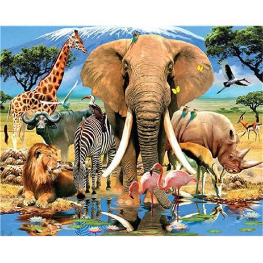 Schilder Op Nummers - Wilde dieren