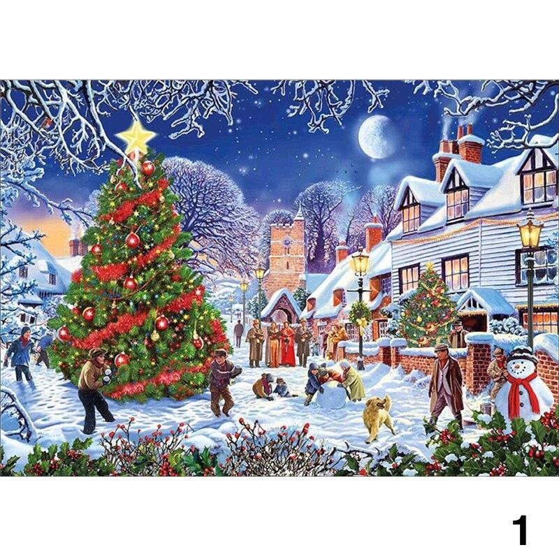 Schilder Op Nummers - Kerstlandschap | 8 soorten