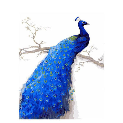 Schilder Op Nummers - Blauwe Pauw