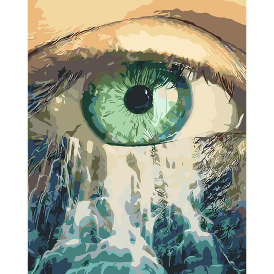 Schilder Op Nummers - Waterval oog