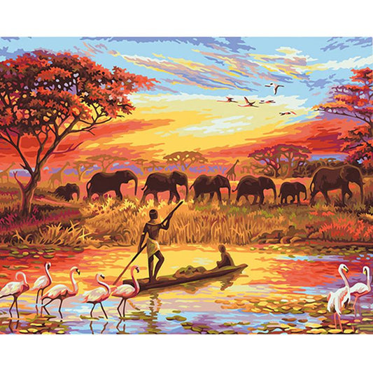Schilder Op Nummers - Afrika