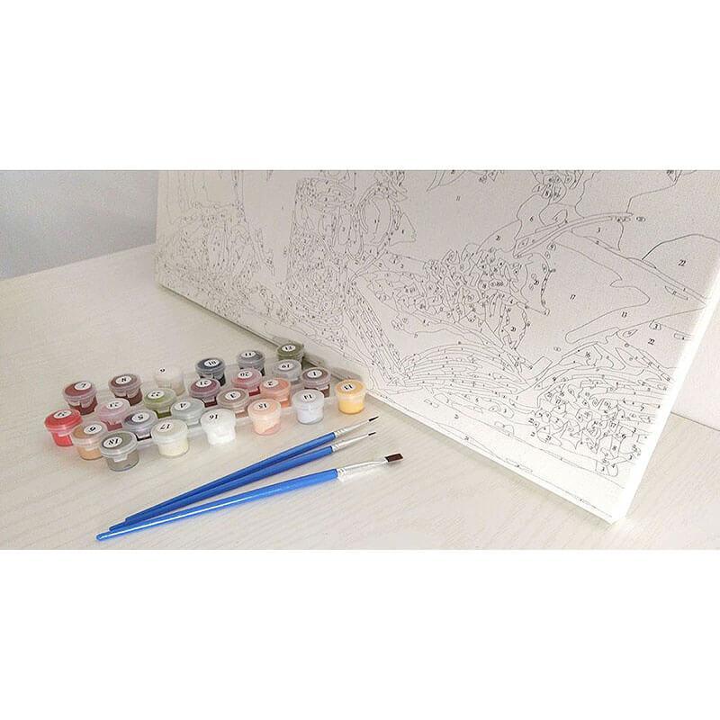 Bergmeer | Schilderen op nummer Schilderen op nummer eigen foto, Schilderen op nummer volwassenen, paint by numbers, verven op nummer, paard, kinderen