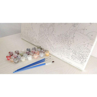 Bergmeer | Schilderen op nummer Schilderen op nummer eigen foto, Schilderen op nummer volwassenen, paint by numbers, verven op nummer, paard, kinderen