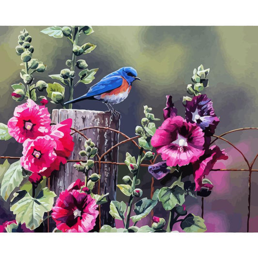 Schilder Op Nummers - Blauwe Vogel