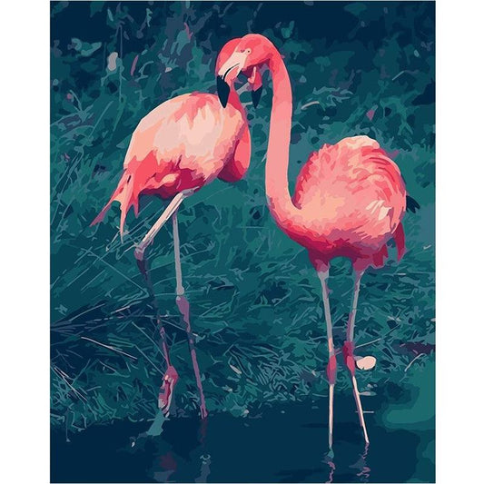 Schilder Op Nummers - Flamingo's