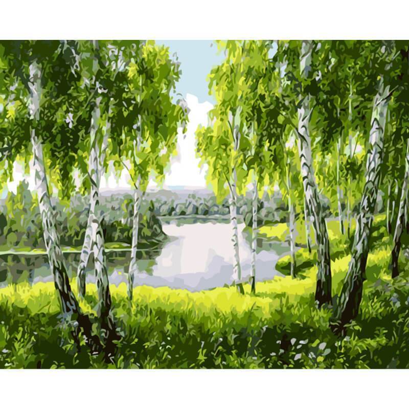 Groen landschap | Schilderen op nummer Schilderen op nummer eigen foto, Schilderen op nummer volwassenen, paint by numbers, verven op nummer, paard, kinderen