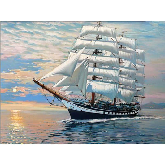 Schilder Op Nummers - Groot Zeilschip