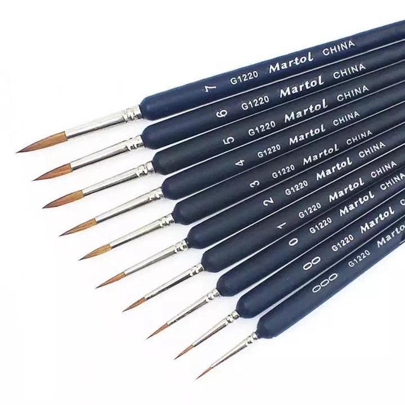 Schilder Op Nummers - Premium penselen Set | 10 Stuks
