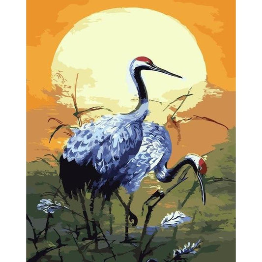 Schilder Op Nummers - Kraanvogels