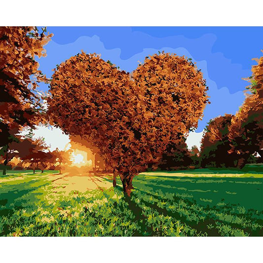 Schilder Op Nummers - Liefdesboom