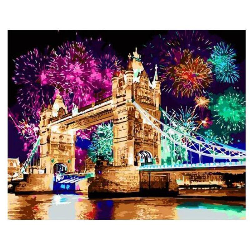 Londen Tower Bridge | Schilderen Op Nummer Schilderen op nummer eigen foto, Schilderen op nummer volwassenen, paint by numbers, verven op nummer, paard, kinderen