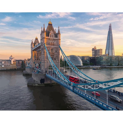 Schilder Op Nummers - Londen Tower Bridge