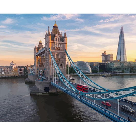 Schilder Op Nummers - Londen Tower Bridge
