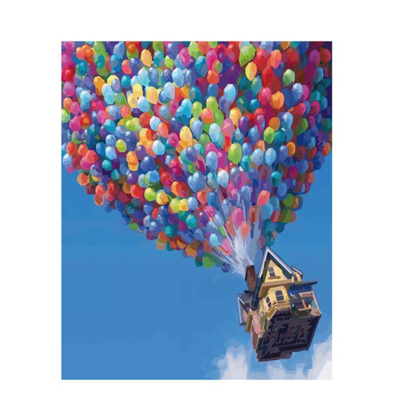 Luchtballon | Schilderen Op Nummer Schilderen op nummer eigen foto, Schilderen op nummer volwassenen, paint by numbers, verven op nummer, paard, kinderen