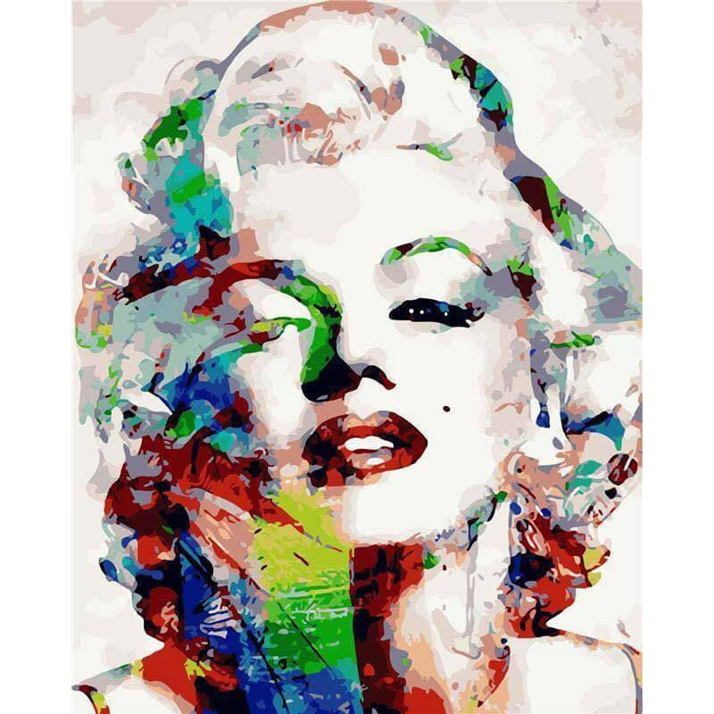 Marilyn Monroe | Schilderen op nummer Schilderen op nummer eigen foto, Schilderen op nummer volwassenen, paint by numbers, verven op nummer, paard, kinderen