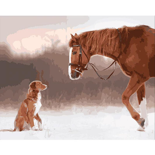 Schilder Op Nummers - Paard & Hond
