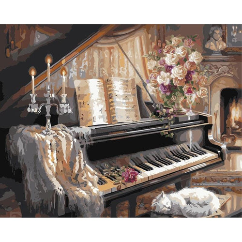 Piano | Schilderen Op Nummer Schilderen op nummer eigen foto, Schilderen op nummer volwassenen, paint by numbers, verven op nummer, paard, kinderen