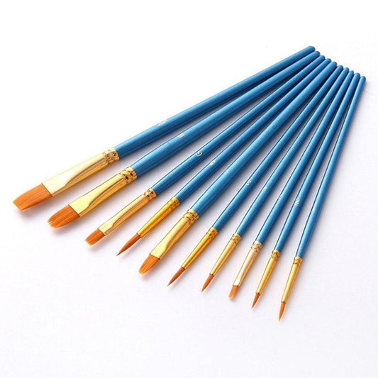 Schilder Op Nummers - Penselen set | 10 stuks