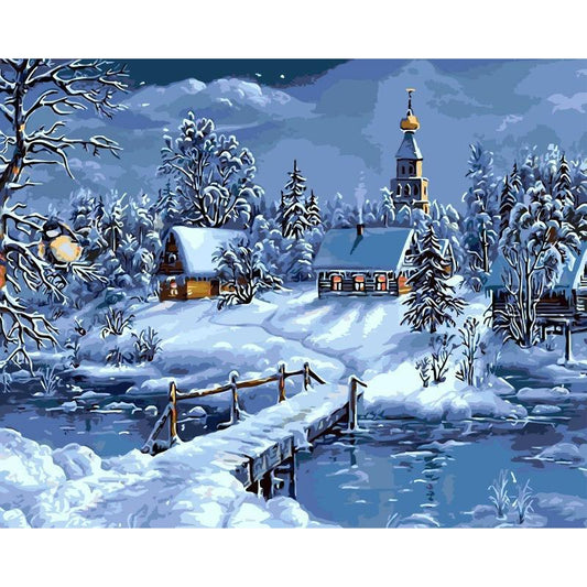 Schilder Op Nummers - Winter Landschap