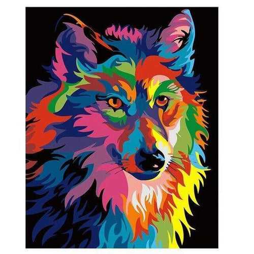 Wolf | Schilderen Op Nummer Schilderen op nummer eigen foto, Schilderen op nummer volwassenen, paint by numbers, verven op nummer, paard, kinderen