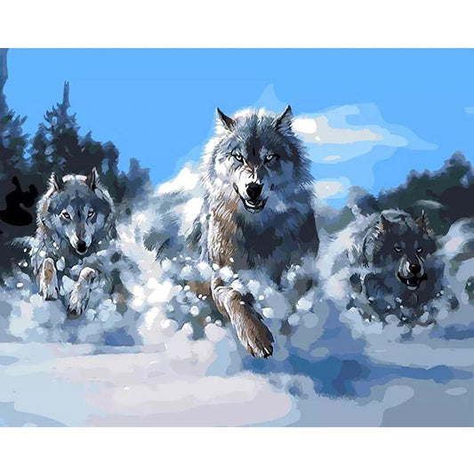 Schilder Op Nummers - Wolven