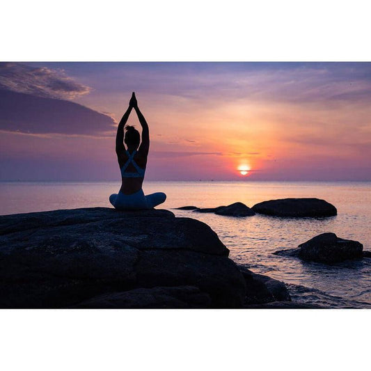 Schilder Op Nummers - Yoga bij zee