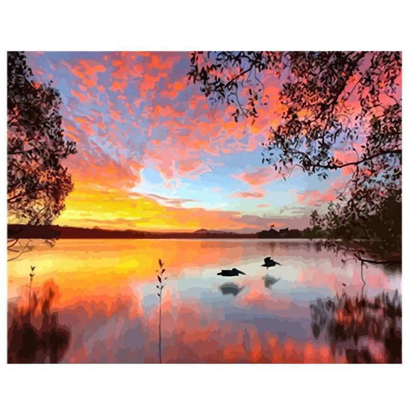 Schilder Op Nummers - Zonsondergang